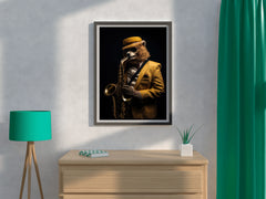 Bear Violinist Wall Art