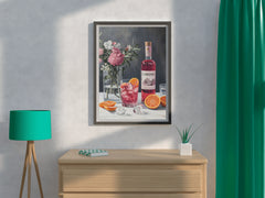 Red Campari Cocktail Wall Art