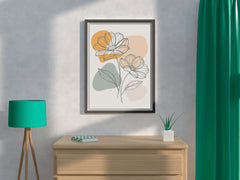 Minimal Spring Flower Wall Art