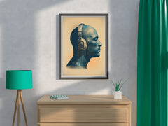 Thinking While Listening To Music Wall Art