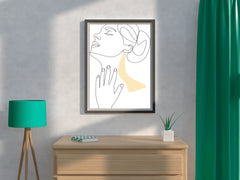 Woman Massaging Her Neck Wall Art