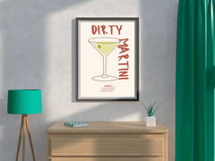 Dirty Martini Cocktail Wall Art