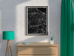 White Net Thread Abstract Wall Art