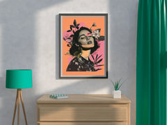 Girl Design Collage Premium Wall Art