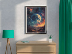 Deep space background illustration wall art