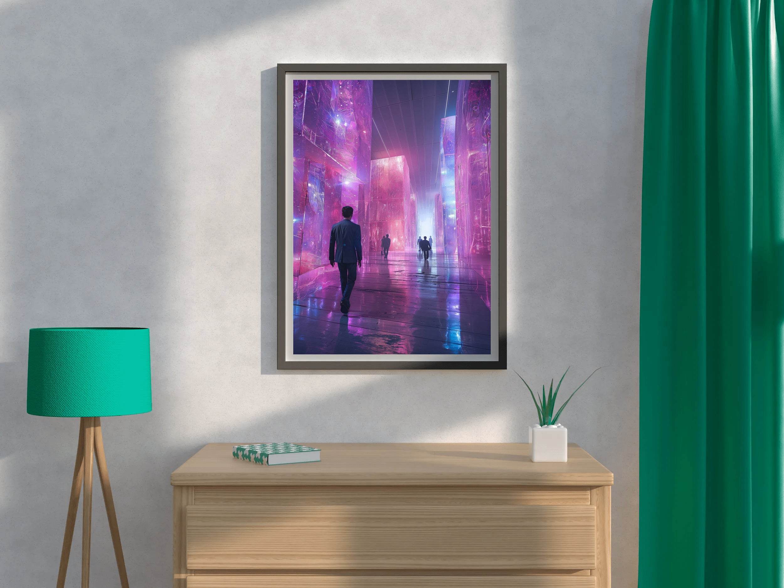 Cyberpunk Cityscape Wall Art - beink online art store