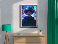 Anime character Using VR Wall Art - beink online art store