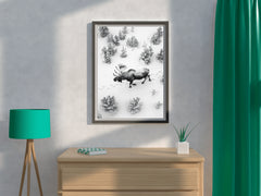 Alaska Moose Animal Wall Art