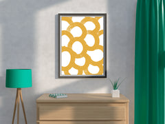 Yellow Contiguous Circles Wall Art