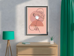 Portraiture in a Minimalist Style Wall Art