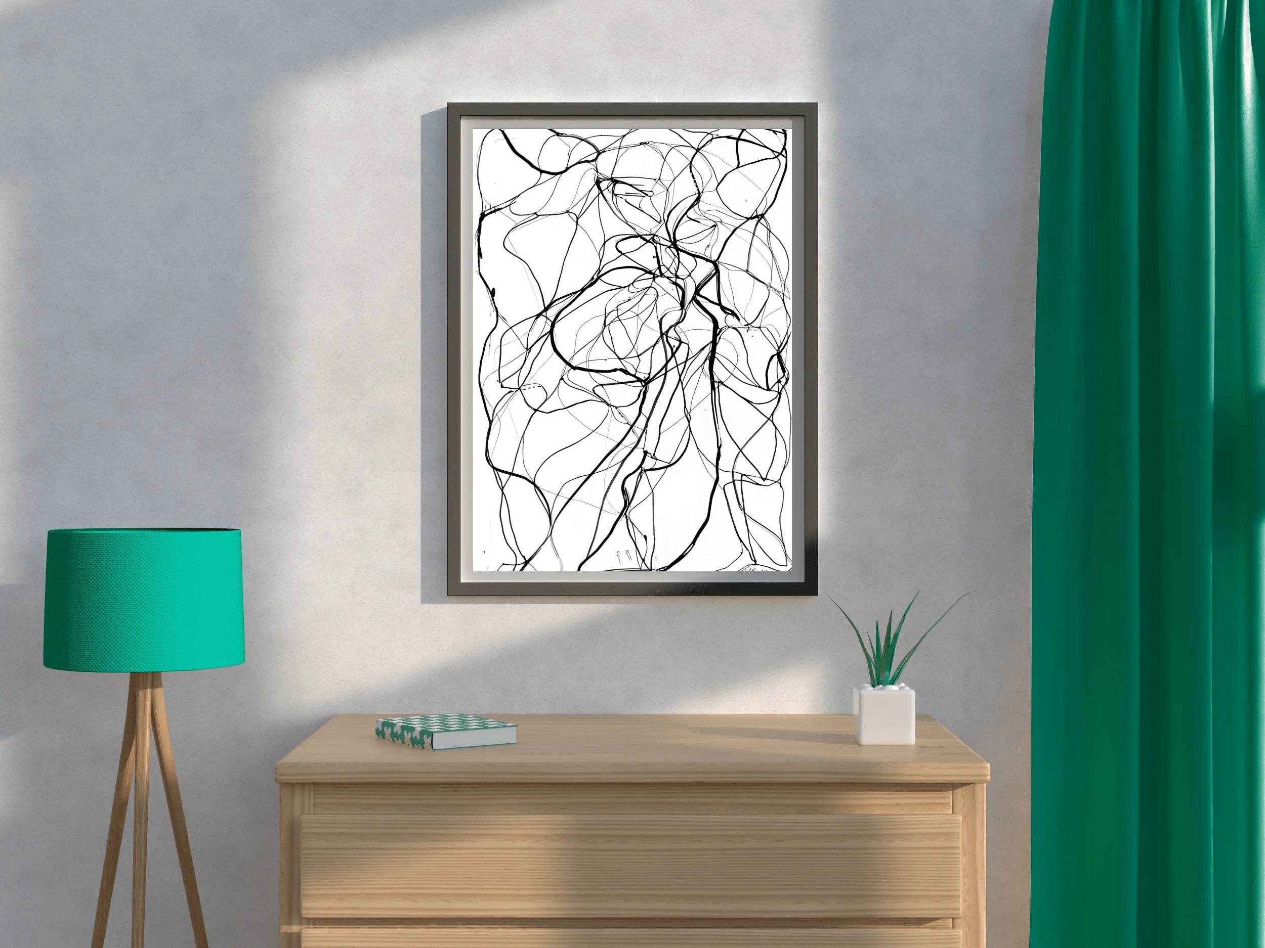 Tangled Threads Modern Wall Art - beink online art store
