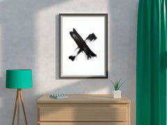 Black Marker Graffiti Symbol Wall Art