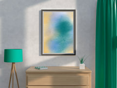 Green Blue Brown Matte Background Wall Art