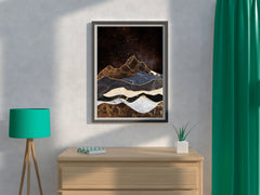 Marbled Peaks Modern Wall Art