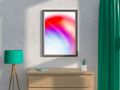 Red and Purple Light Shade Abstract Wall Art