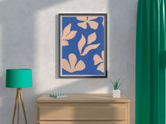 Productive Blue Leaves Wall Art