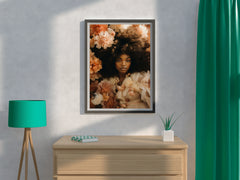 A Woman Among Flowers Wall Art