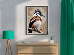 Watercolor Painting of Jay Bird Wall Art