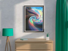 Colorful Ring Wallpaper Abstract Wall Art