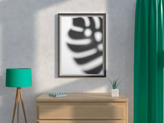 Zebra Footprint Black & White Wall Art