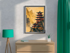 Chinese Temple Painting Wall Art