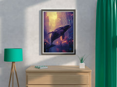 Whale in the Sky Animal Wall Art