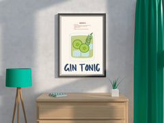 Gin and Tonic Cocktail Wall Art