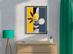 Modern Lady With Flower Abstract Wall Art