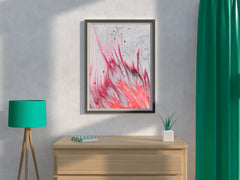 Smooth Long Run Elegent Brush Strokes Abstract Wall Art