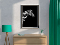 Zebra Black & White Wall Art