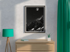 Stunning Mountain Nightview Modern Wall Art