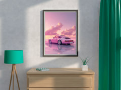 Porsche911 Pink Wall Art