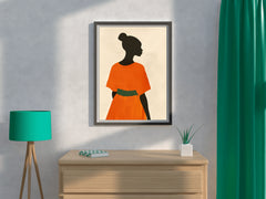 Black Women Textured Wall Art