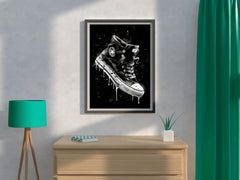 Shoes Black Ankle Boots Wall Art