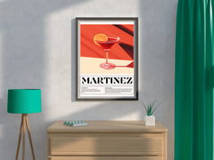 Red Martinez cocktail Wall Art