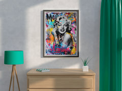 Marilyn Graffiti Wall Art