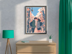 Couple Aesthetic  Anime Wall Art