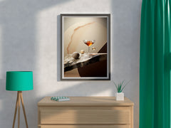 A Glass Of Drink On The Table Wall Art