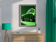 Porsche Carrera Coupe Green Wall Art