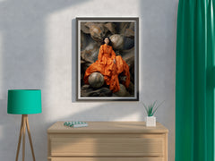 The Serena Maxi Dress in Bright Orange Wall Art