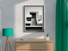 House Black And White Wall Art