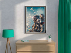 Astronaut Visuals effect of underwater Wall Art - beink online art store