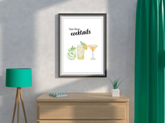 But First Cocktails Wall Art