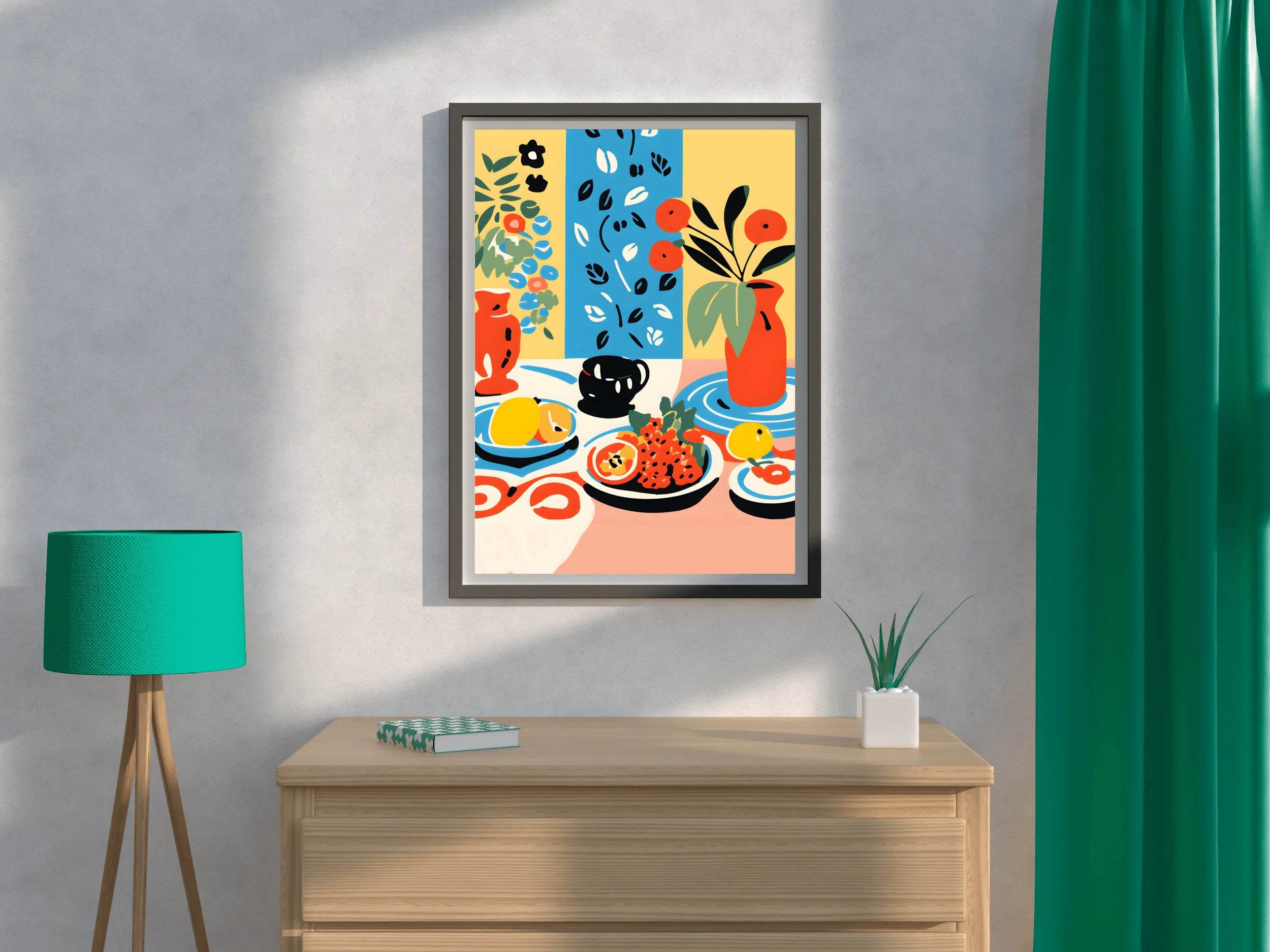 Fruit And Flower Painting Wall Art - beink online art store