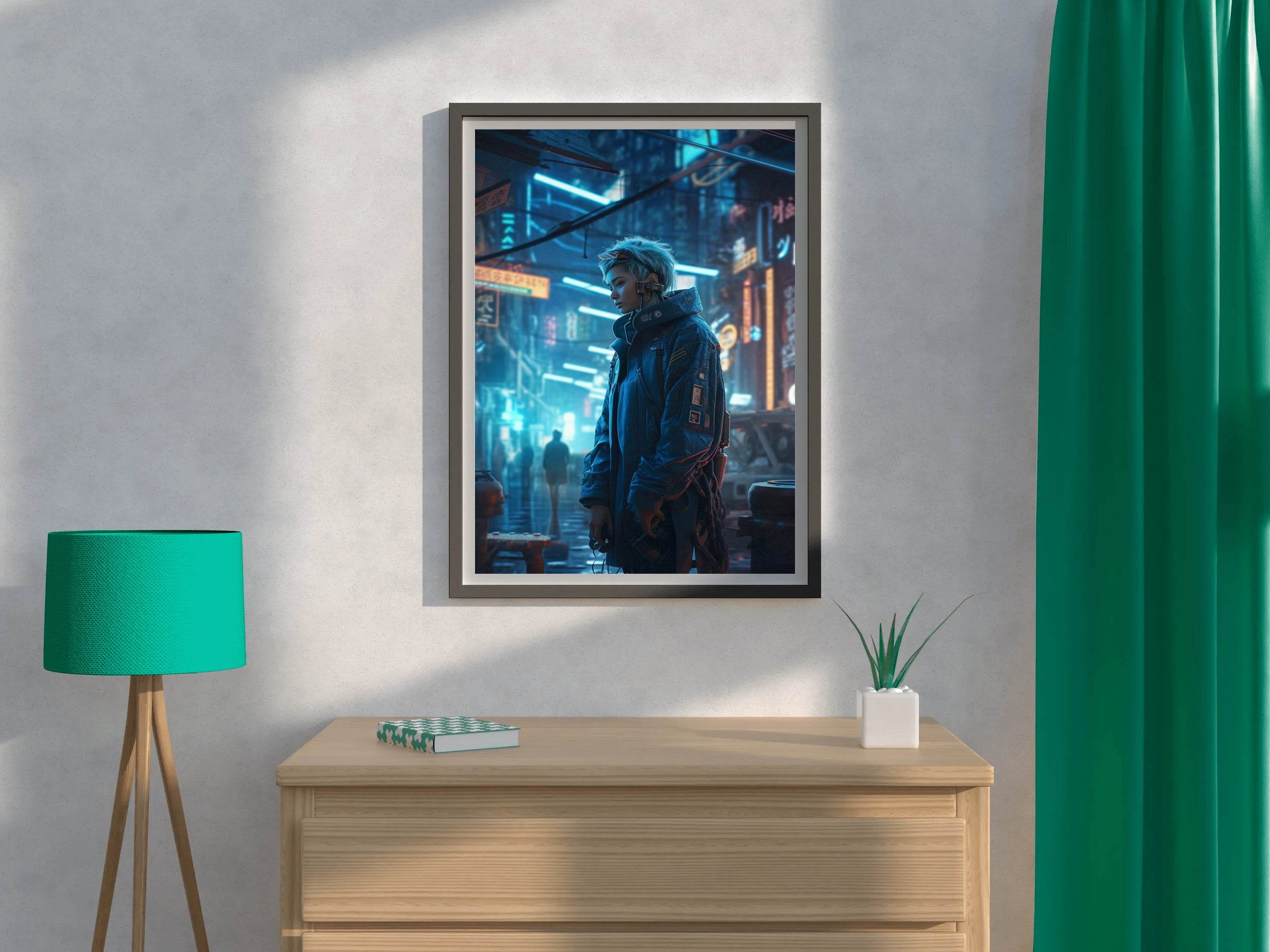 Anime Cyberpunk Wall Art - beink online art store