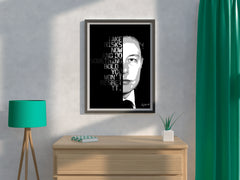 Elon Musk Motivational Quote Wall Art - beink online art store