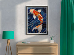 Koi Fish Painting Wall Art