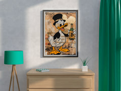 Donald Duck Holding Bottle Wall Art