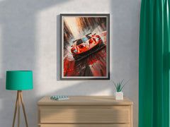 Ferrari 488 Full Red Wall Art