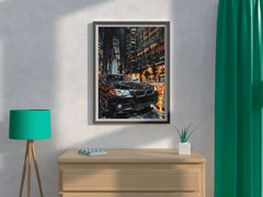 BMW Painting With Watercolor Wall Art